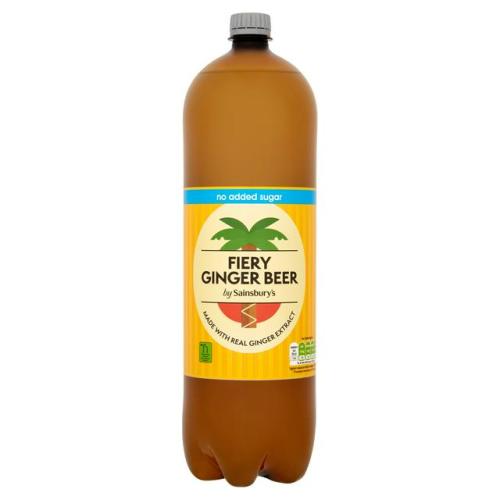 Sainsbury's No Added Sugar Fiery Ginger Beer 2l