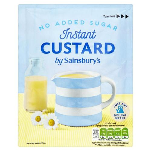 Sainsbury's No Added Sugar Instant Custard