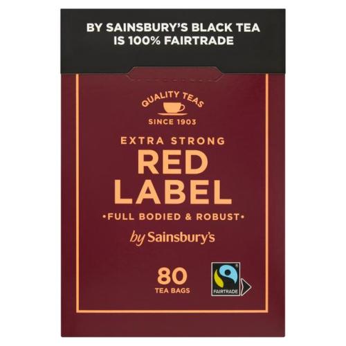 Sainsbury's Extra Strong Tea Bags 80's