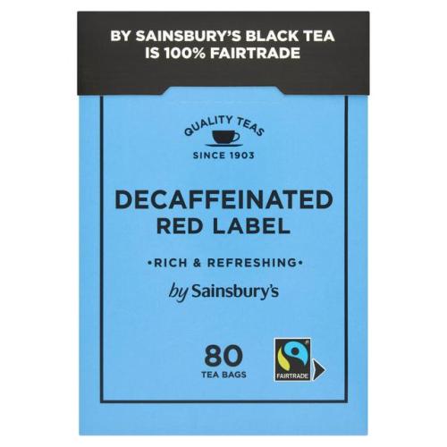Sainsbury's Red Label Decaf Tea Bags 80's