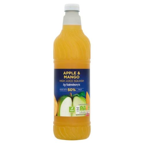 Sainsbury's Apple And Mango High Juice Squash 1l