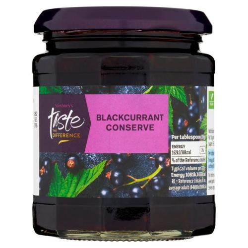 Sainsbury's Taste The Difference Blackcurrant Conserve