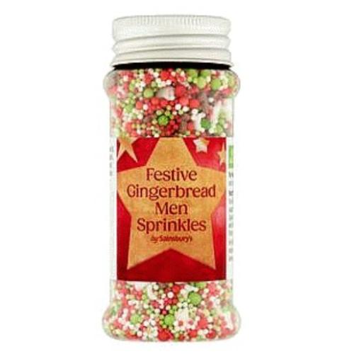 Sainsburys Candy Cane & Gingerbread Sprinkles