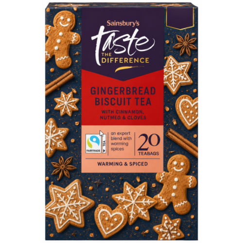 Sainsbury's Gingerbread Biscuit Tea 20bgs