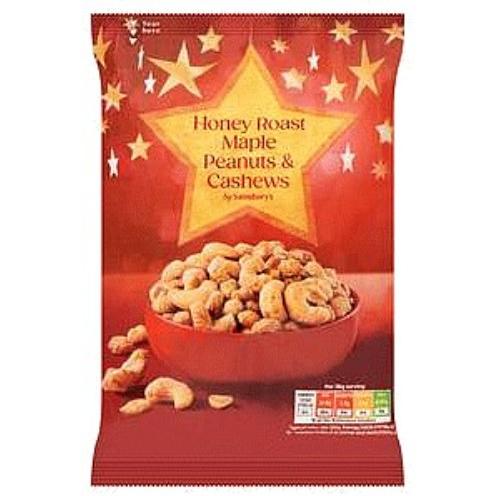 Sainsburys Sainsbury's Honey Maple Peanuts & Cashews