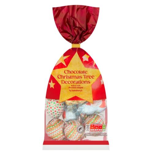 Sainsbury's Milk Chocolate Tree Decorations