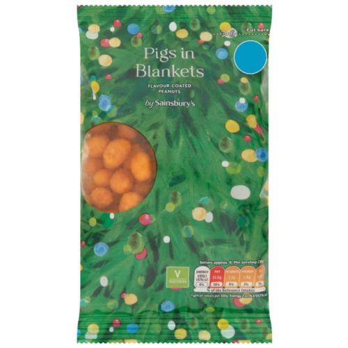 Sainsburys Sainsbury's Pigs In Blankets Coated Peanuts