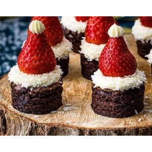 Sainsbury's Santa Hat Brownie