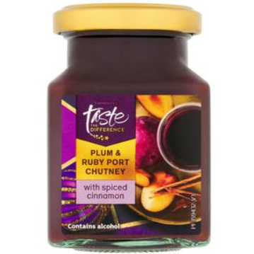 Sainsburys Sainsbury's Taste The Difference Spiced Plum & Port Chutney