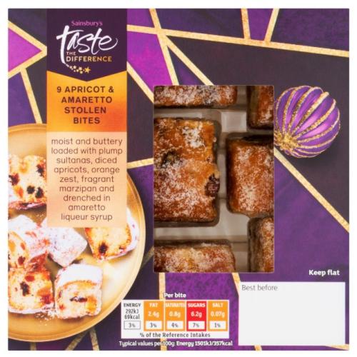 Sainsbury's Taste The Difference Amaretto Stollen Bites