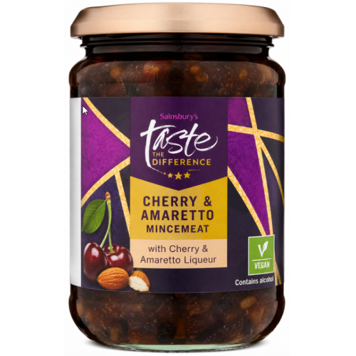 Sainsburys Sainsbury's Taste The Difference Cherry & Amaretto Mincemeat