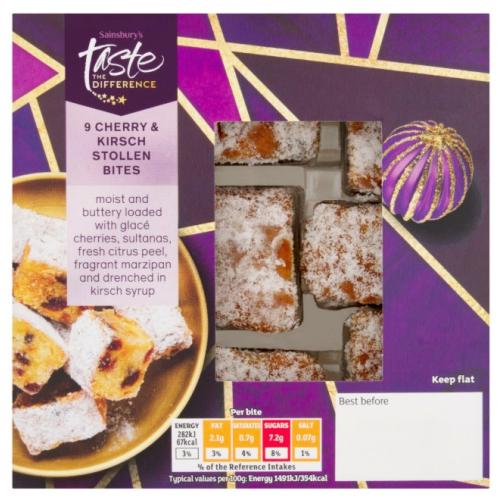 Sainsbury's Taste The Difference Stollen Bites With Cherry & Kirsch
