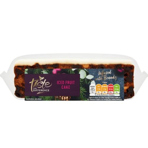 Sainsburys Sainsbury's Taste The Difference Iced Fruit Cake