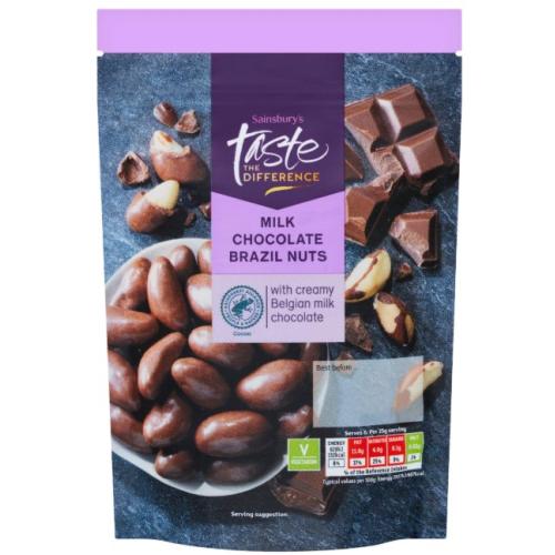 Sainsbury's Taste The Difference Chocolate Coated Brazils