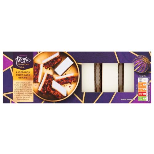 Sainsburys Sainsbury's Taste The Difference Mini Iced Fruit Cake