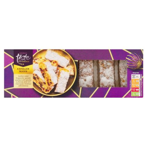 Sainsburys Sainsbury's Taste The Difference 6 Stollen Slices