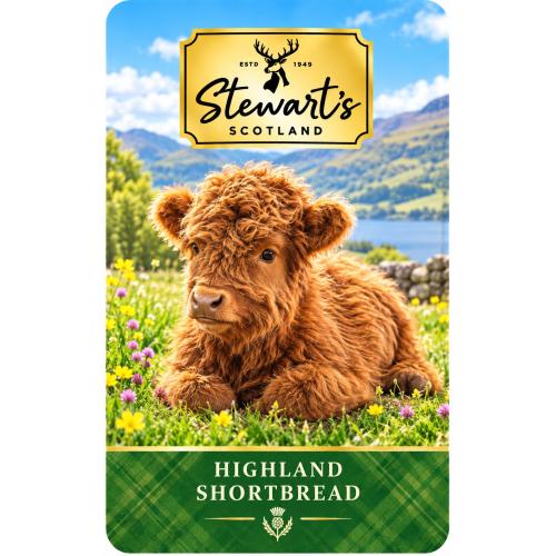 Stewarts Cardboard Tube - Baby Highland Cow
