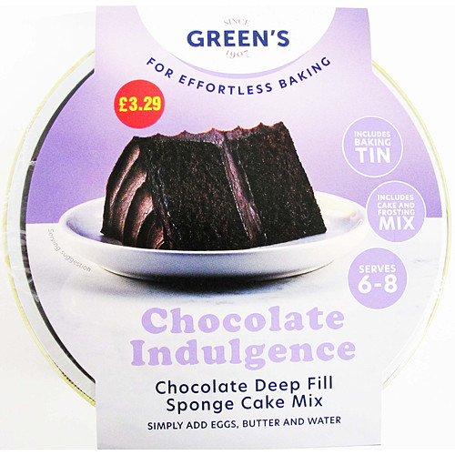 Greens Chocolate Indulgence  Sponge Mix