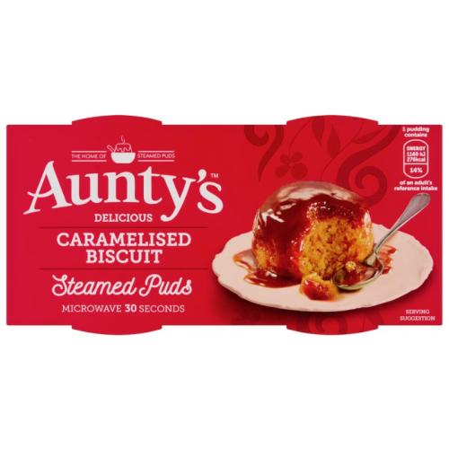 Auntys Pudding Caramelised Biscuit