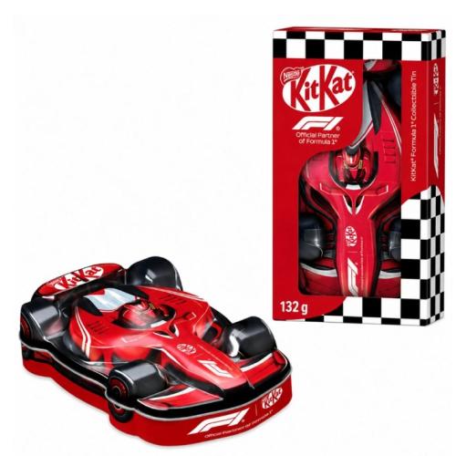 Nestle Kit Kat F1 Milk Chocolate Collectable Tin Car
