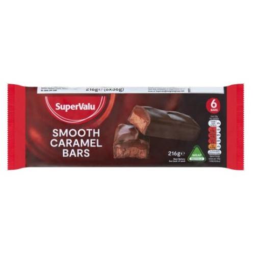 Supervalu Smooth Caramel Bars 6pk