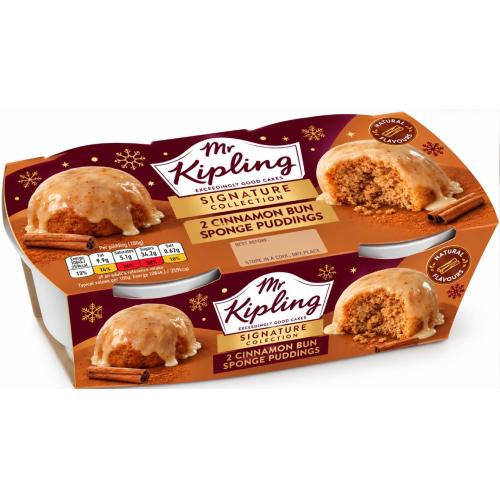 Mr Kipling Sponge Cinnamon Bun Puddings