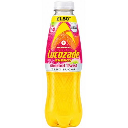 Lucozade Energy Zero Sugar Drink - Sherbet Twist