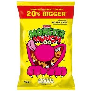 Crisps Walkers Monster Munch Mega Roast Beef