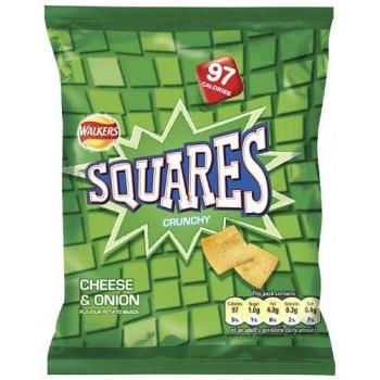 Crisps Walkers Squares Cheese & Onion