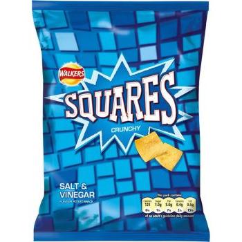 Walkers Squares Salt & Vinegar