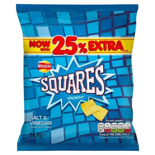Crisps Walkers Squares Salt Vinegar