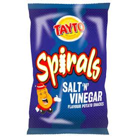 Crisps Tayto Spirals Salt & Vinegar g