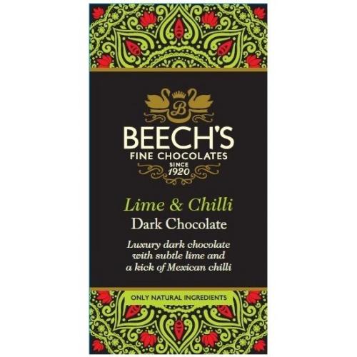 Beechs Dark Chocolate Lime Chilli Bar