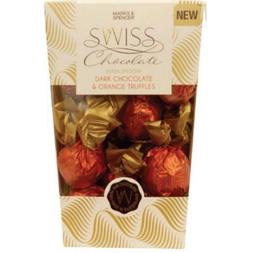 M&S Swiss Dark Orange Truffles