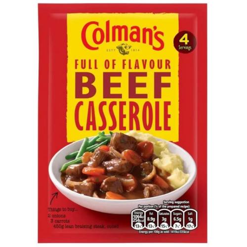 Colman's Sachets Beef Casserole