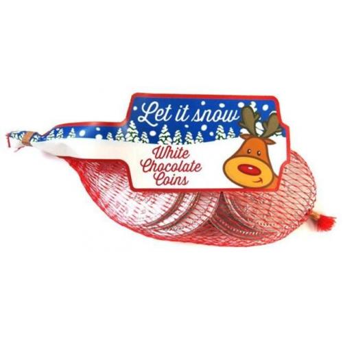 Coins - White Chocolate in Nets (tubs) - 6 Pack