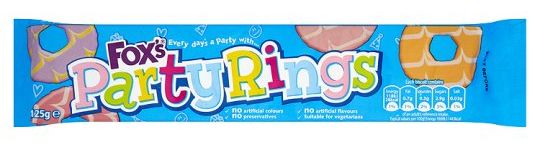 Foxs Party Rings Twin Pack (8 x 2) x 125g