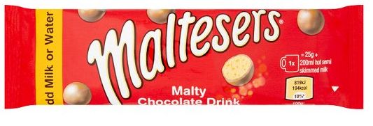 Mars Malteser Chocolate Drink Stick Pack 30 x 25g