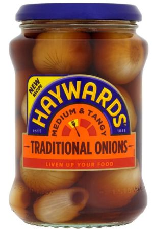 Haywards Traditional Medium & Tangy Onions 6 x 400g