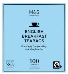 M&S Tea Bags English Breakfast 5 x 100bg x 250g