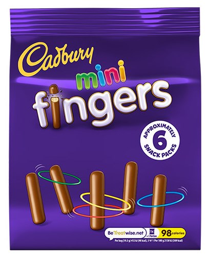 Cadbury Fingers Mini 8 x 6pk x 19.3g