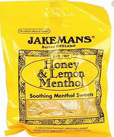 Jakemans Lozenges Honey & Lemon Menthol 10 x 100g