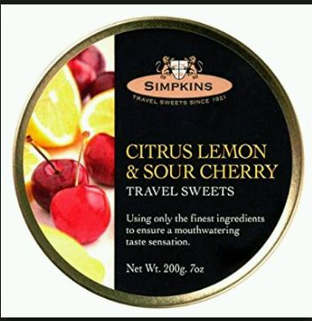 Simpkins Citrus Lemon & Sour Cherry Travel Sweets