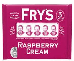 Frys Raspberry Cream 18 x 3pk x 147g