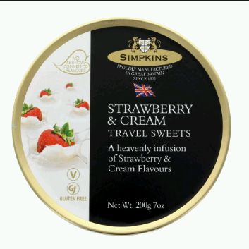 Simpkins Strawberry & Cream Travel Sweets