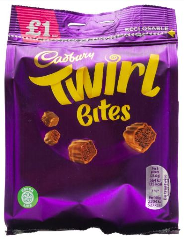 Cadbury Twirl Bites Pouch 10 x 95g