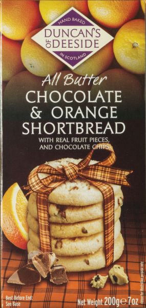 Duncans Shortbread - Orange & Chocolate 12 x 200g