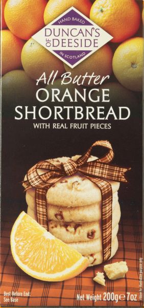 Duncans Shortbread - Orange 12 x 200g