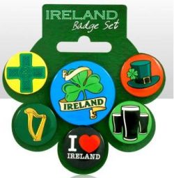 Ireland set of 6 Pin Badges (12 x 6)