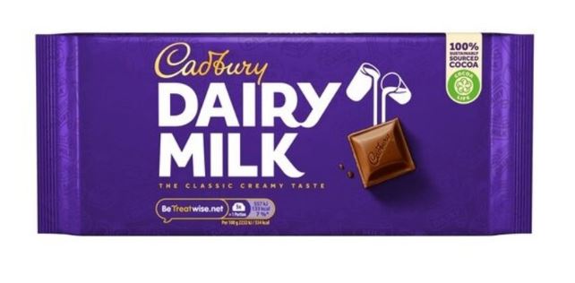 Cadbury Dairy Milk Bar 17 x 180g